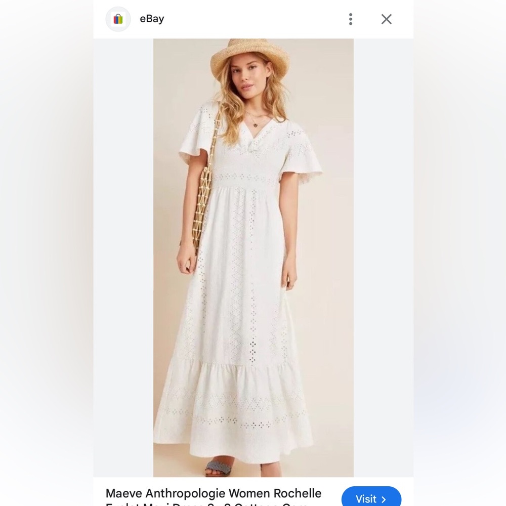 Maeve Embroidered Maxi Dress